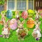 10 Pcs Easter Yard Decorations Outdoor, Bunny Egg Yard Signs with Stake, Spring Lawn Garden Signs Decor for Kids Family Home Outside Happy Easter Party Egg Hunt